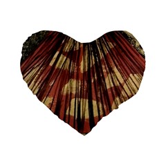 Acrylic Abstract Art Design  Standard 16  Premium Heart Shape Cushions by Rbudhiya