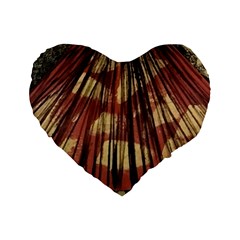 Acrylic Abstract Art Design  Standard 16  Premium Flano Heart Shape Cushions by Rbudhiya