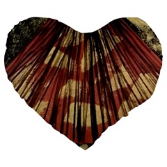 Acrylic Abstract Art Design  Large 19  Premium Flano Heart Shape Cushions by Rbudhiya