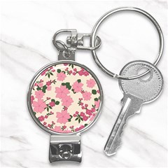 Floral Vintage Flowers Nail Clippers Key Chain by Dutashop