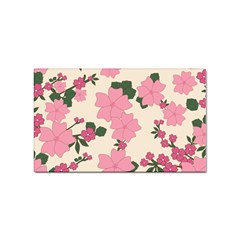 Floral Vintage Flowers Sticker (rectangular)