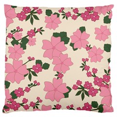 Floral Vintage Flowers Large Cushion Case (one Side) by Dutashop