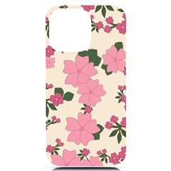 Floral Vintage Flowers Iphone 14 Pro Max Black Uv Print Case by Dutashop