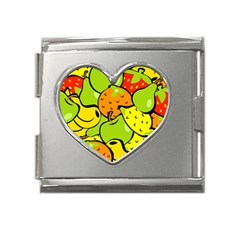 Fruit Food Wallpaper Mega Link Heart Italian Charm (18mm) by Dutashop