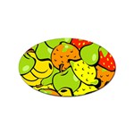 Fruit Food Wallpaper Sticker Oval (100 pack) Front