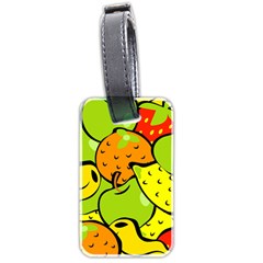 Fruit Food Wallpaper Luggage Tag (two Sides) by Dutashop