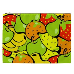 Fruit Food Wallpaper Cosmetic Bag (xxl) by Dutashop