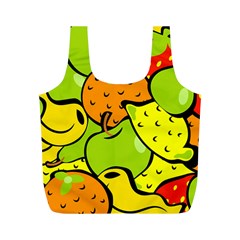 Fruit Food Wallpaper Full Print Recycle Bag (m) by Dutashop