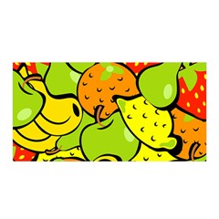 Fruit Food Wallpaper Satin Wrap 35  X 70  by Dutashop