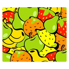 Fruit Food Wallpaper Premium Plush Fleece Blanket (small) by Dutashop