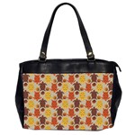 Sea Turtle Sea Life Pattern Oversize Office Handbag (2 Sides) Front