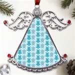 Sea Turtle Sea Animal Metal Angel with Crystal Ornament Front