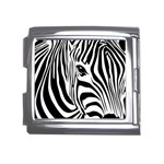 Animal Cute Pattern Art Zebra Mega Link Italian Charm (18mm) Front