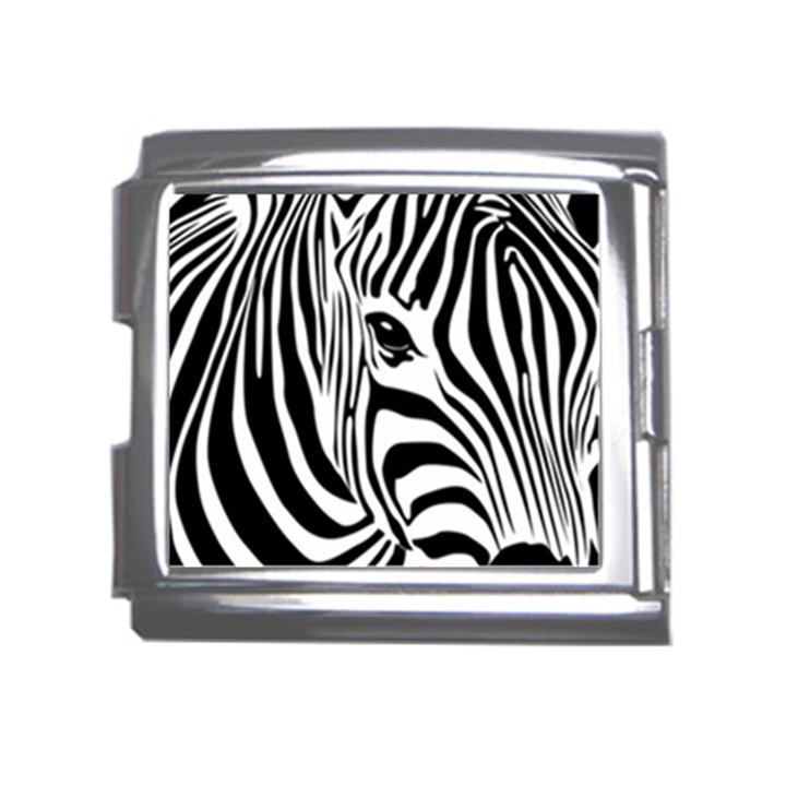 Animal Cute Pattern Art Zebra Mega Link Italian Charm (18mm)