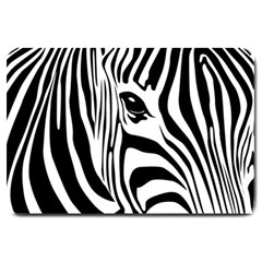 Animal Cute Pattern Art Zebra Large Doormat by Amaryn4rt