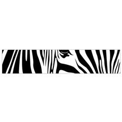 Animal Cute Pattern Art Zebra Small Premium Plush Fleece Scarf by Amaryn4rt