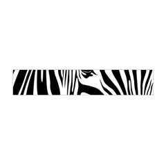 Animal Cute Pattern Art Zebra Premium Plush Fleece Scarf (mini) by Amaryn4rt