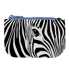 Animal Cute Pattern Art Zebra Large Coin Purse by Amaryn4rt