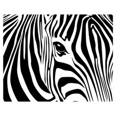 Animal Cute Pattern Art Zebra Premium Plush Fleece Blanket (medium) by Amaryn4rt