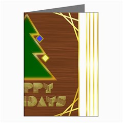 Art Deco Holiday Card Greeting Cards (pkg Of 8) by Amaryn4rt