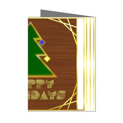 Art Deco Holiday Card Mini Greeting Cards (pkg Of 8) by Amaryn4rt