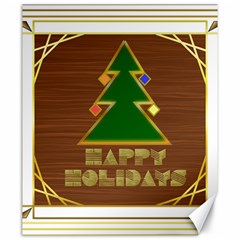 Art Deco Holiday Card Canvas 20  X 24  by Amaryn4rt