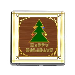 Art Deco Holiday Card Memory Card Reader (square 5 Slot) by Amaryn4rt