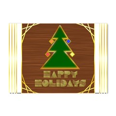 Art Deco Holiday Card Crystal Sticker (a4) by Amaryn4rt