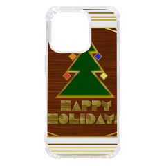 Art Deco Holiday Card Iphone 14 Pro Tpu Uv Print Case