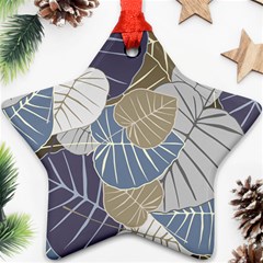 Ackground Leaves Desktop Ornament (star)