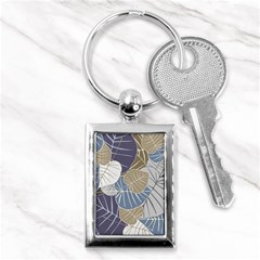 Ackground Leaves Desktop Key Chain (rectangle) by Amaryn4rt