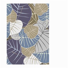 Ackground Leaves Desktop Small Garden Flag (two Sides) by Amaryn4rt