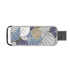 Ackground Leaves Desktop Portable Usb Flash (two Sides) by Amaryn4rt