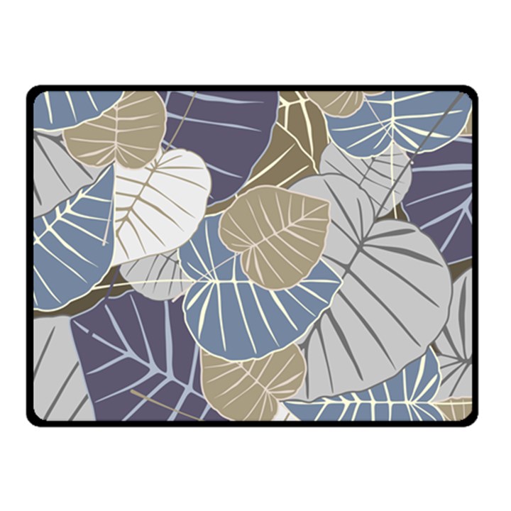 Ackground Leaves Desktop Two Sides Fleece Blanket (Small)