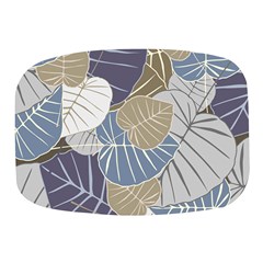 Ackground Leaves Desktop Mini Square Pill Box by Amaryn4rt