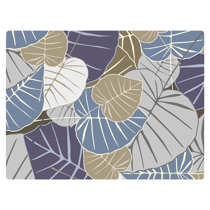 Ackground Leaves Desktop Two Sides Premium Plush Fleece Blanket (Extra Small)