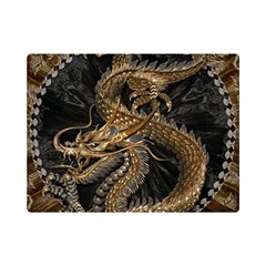 Dragon Pentagram Premium Plush Fleece Blanket (mini) by Amaryn4rt