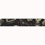 Grunge Seamless Pattern With Skulls Small Bar Mat 24 x4  Bar Mat