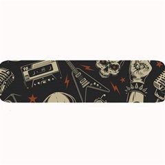 Grunge Seamless Pattern With Skulls Large Bar Mat by Amaryn4rt