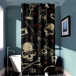 Grunge Seamless Pattern With Skulls Shower Curtain 36  x 72  (Stall)  Curtain(36 X72 )