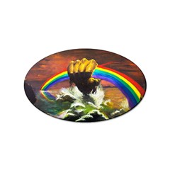 Rainbow Color Sticker (oval)