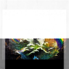 Rainbow Color Rectangular Jigsaw Puzzl