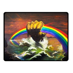 Rainbow Color Fleece Blanket (small) by uniart180623