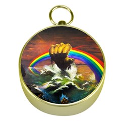 Rainbow Color Gold Compasses