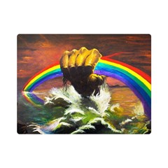 Rainbow Color Premium Plush Fleece Blanket (mini) by uniart180623