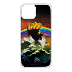 Rainbow Color Iphone 14 Tpu Uv Print Case