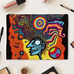 Hippie Rainbow Psychedelic Colorful Cosmetic Bag (xl) by uniart180623