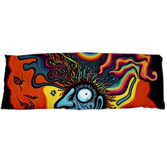 Hippie Rainbow Psychedelic Colorful Body Pillow Case Dakimakura (two Sides) by uniart180623