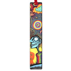 Hippie Rainbow Psychedelic Colorful Large Book Marks by uniart180623