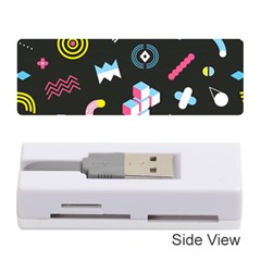 Memphis Design Seamless Pattern Memory Card Reader (stick) by uniart180623